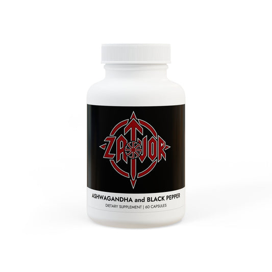 Ashwagandha and Black Pepper Supplement (60 capsules)